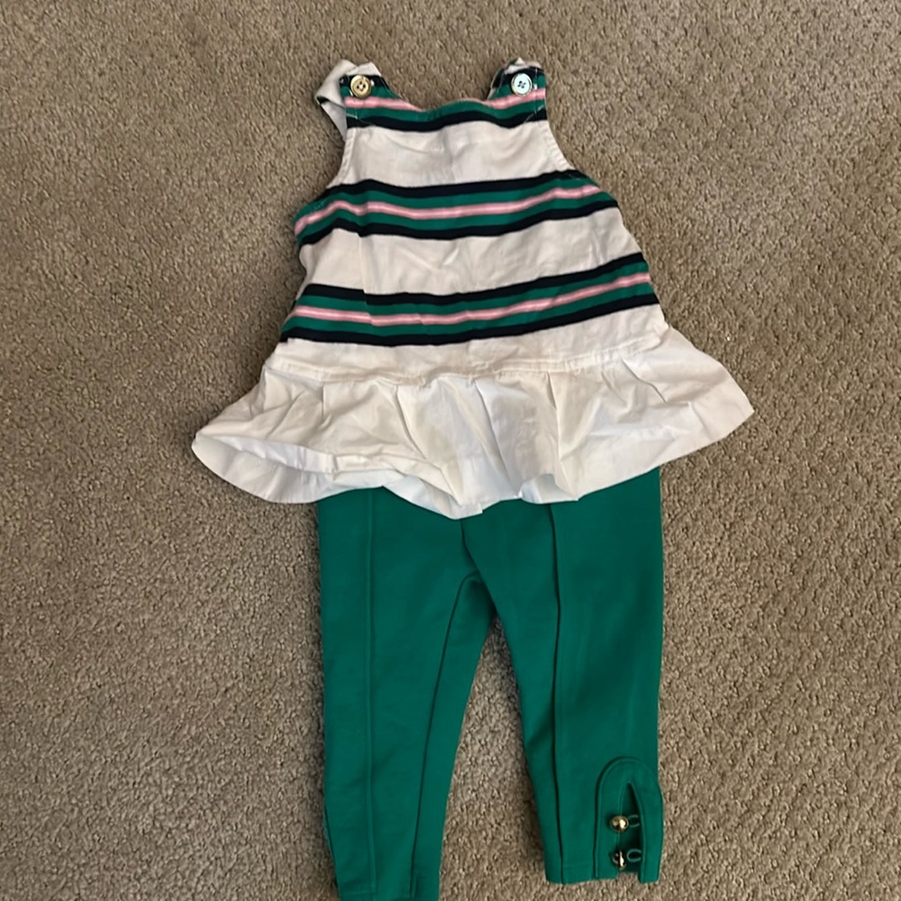 Janie and Jack Outfit - 3-6 months - Like new - top and pants